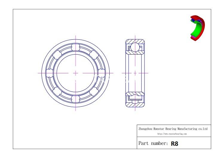 ball bearing manufacturer r8 d