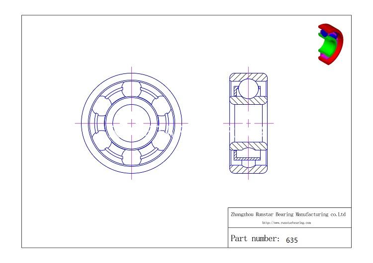 bearing china manufacturer 635 d