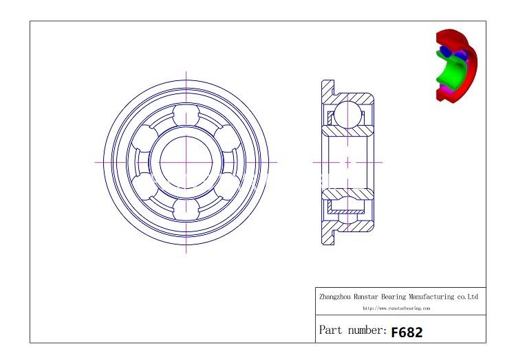 bearing manufacturer f682 d