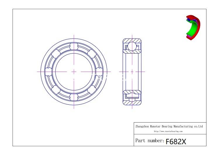 china ball bearings f682x d