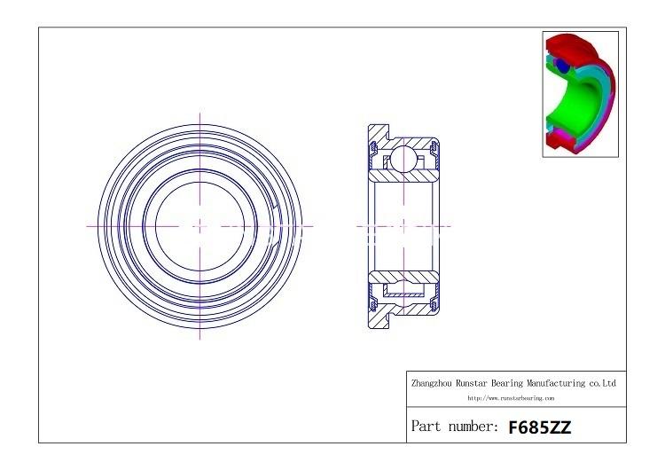 flange bearing types f685zz d