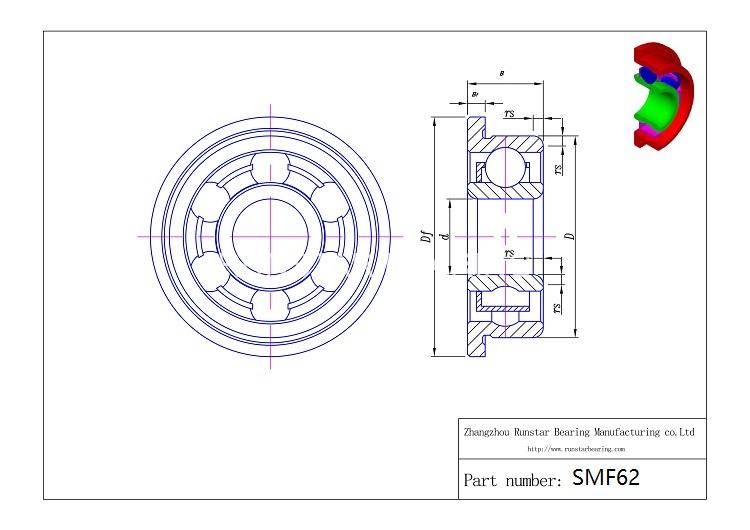 ball bearing 620 smf62 d