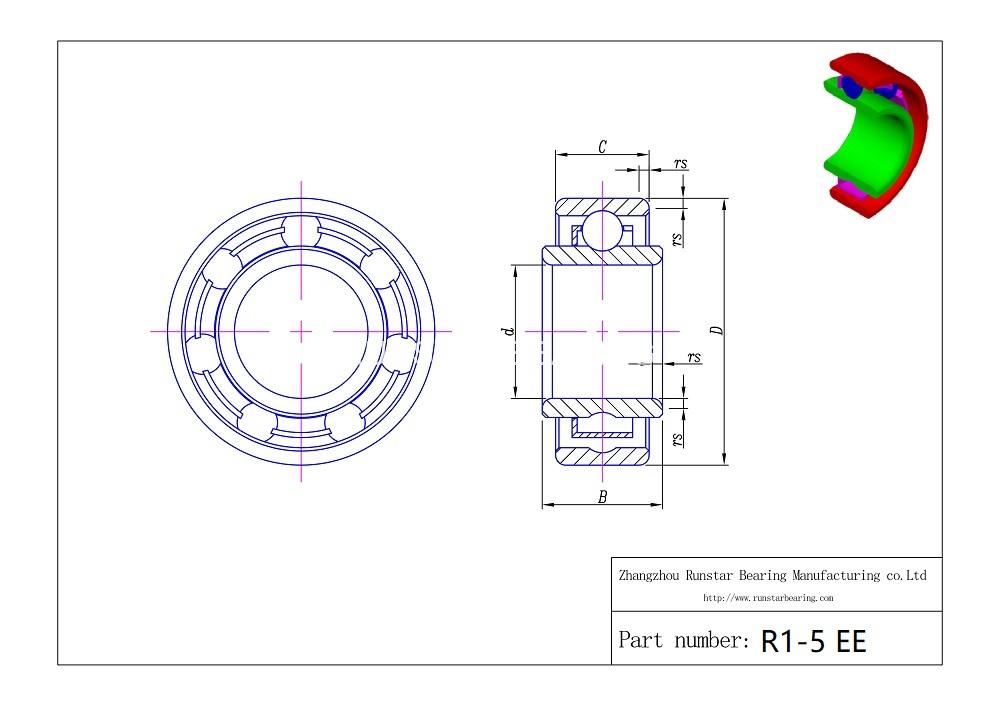 ball bearings size r1 5 ee d