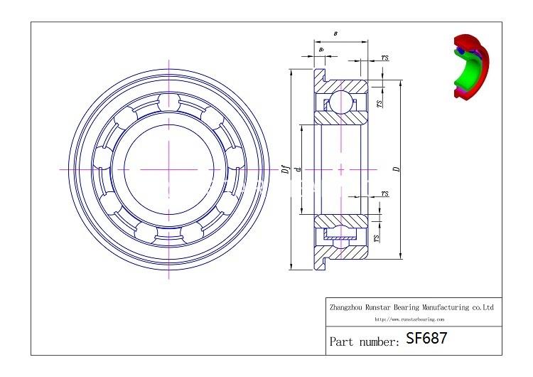 engine bearing manufacturer sf687 d