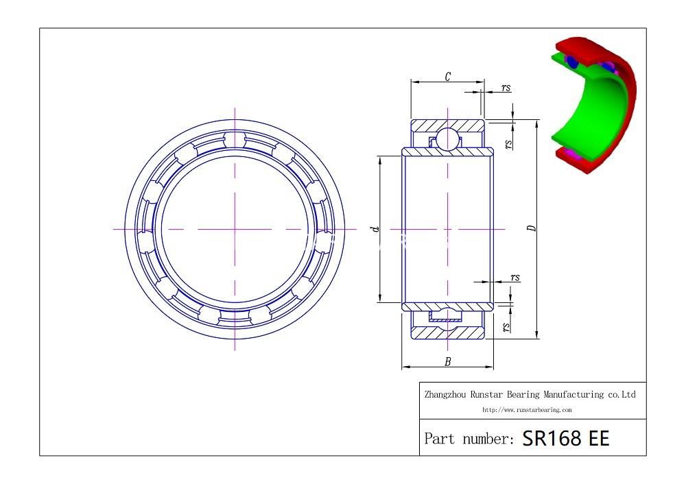 miniature ball transfer bearing sr168 ee d